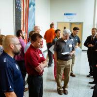 Guests at the Engineering Design Project Preview Event